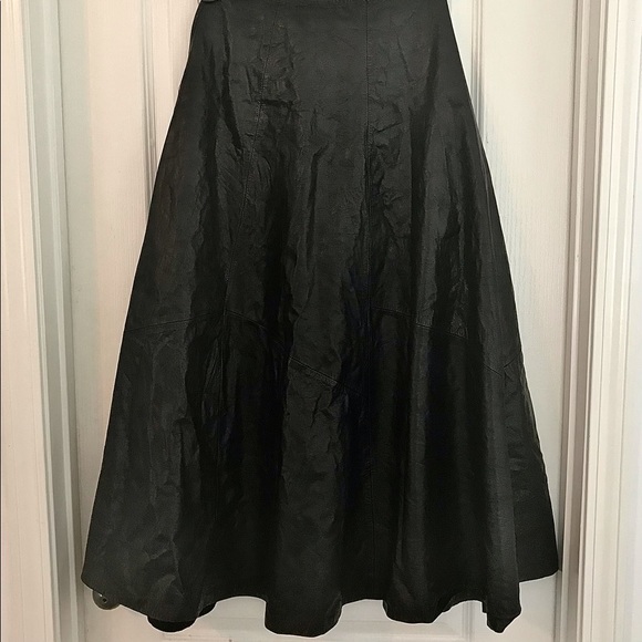 ‼️SOLD‼️ GENUINE LEATHER MAXI SKIRT! - Picture 4 of 4
